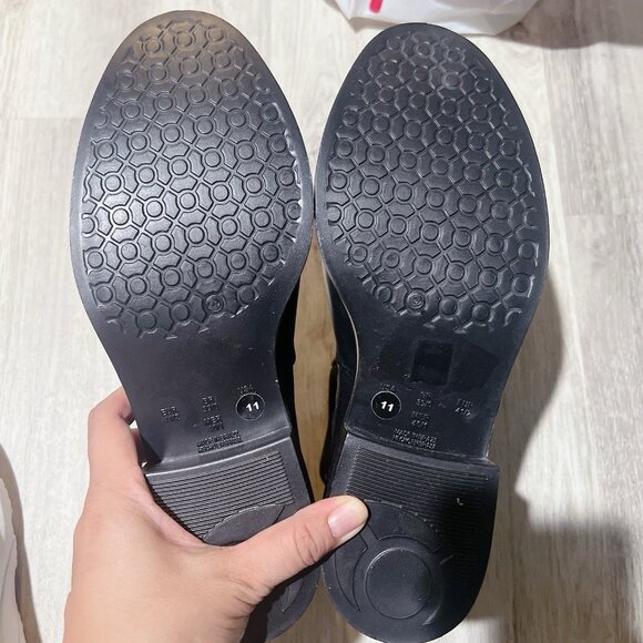 Kate Spade Solstice Women’s Ankle Bow Rain Boots Heeled Black Pull On US 11 - Picture 10 of 11